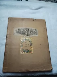 Vintage The Garden Red Plates Of Flowers Picture Book - Foto 1 di 8