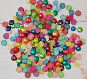 20 cuciture punto su GIOIELLO multicolore arcobaleno bordo sposa perline PERLA - Foto 1 di 1