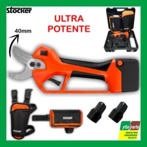 FORBICE TITANIA E-40 TP A BATTERIA STOCKER POTATURA POTENTE 2BATTERIE VALIGETTA - Foto 1 di 8