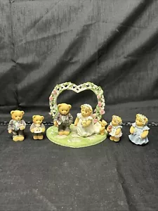 Cherished Teddies Our Cherished Wedding Collectors Set 1998 B39 - Picture 1 of 6