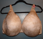 Lane Bryant Cacique 40H Nude Lace Back Smoothing Lightly Lined Full Coverage Bra