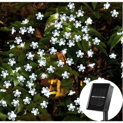 300LED Solar Flower String Lights Outdoor Garden Yard Pathway Decor Fairy Lamp - Image 1 of 4