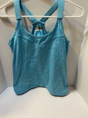 Camiseta sin mangas Lija para mujer mediana de golf espalda deportiva Aqua Foto 1 de 3
