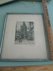 1923 Jan Vondrous signed Etching Prague Czechoslovakia listed artist 1884-1956