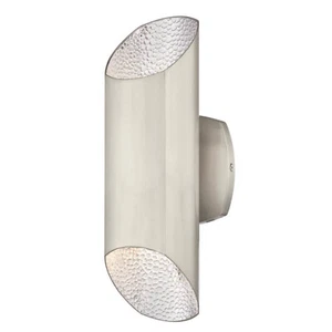 Garden Lamp Wall Light LED Dimmable Wall Lantern Up And Down Light Carson Nickel - Picture 1 of 3