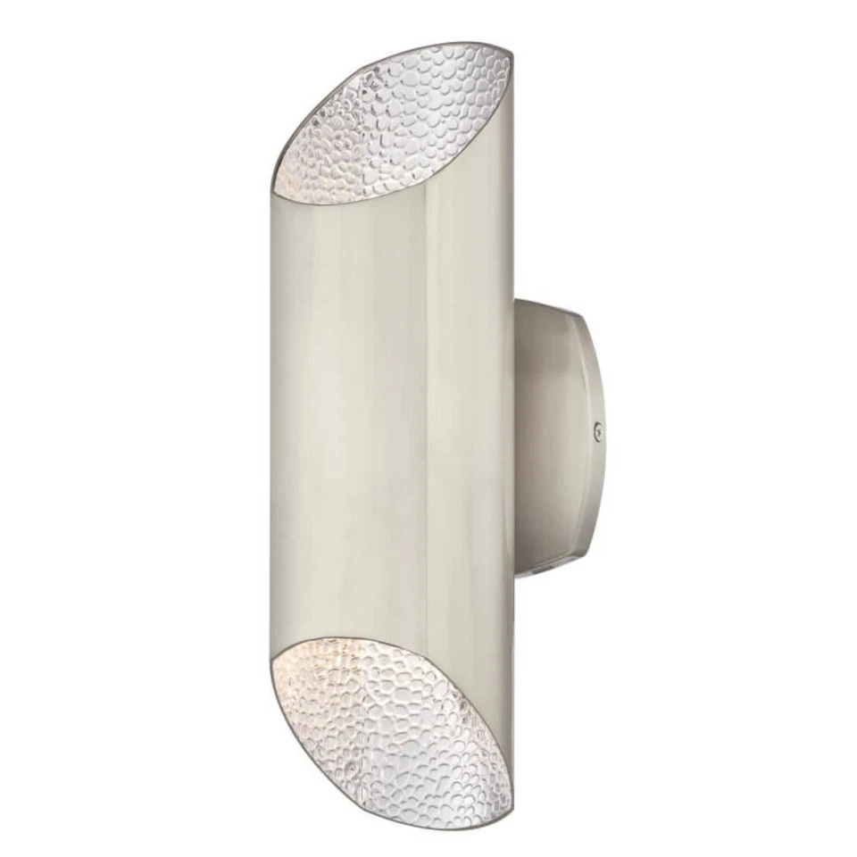 Garden Lamp Wall Light LED Dimmable Wall Lantern Up And Down Light Carson Nickel - Image 1 of 3