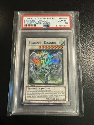 Duelist Pack Yusei DP08-EN014 1st Edition STARDUST DRAGON Population: 8 ~ PSA 10 - Image 1 of 2