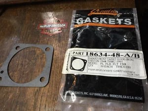 HARLEY-DAVIDSON GENUINE GASKET BY JAMES USA FRONT TAPPET BLOCK 18634-48 1948-91 - Picture 1 of 9