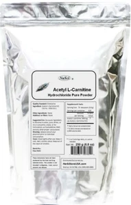 NuSci Acetyl L-Carnitine Powder ALC 250g (8.8 oz) Amino Acid longevity memory  - Picture 1 of 3