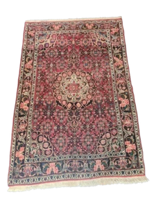Perserteppich Orientteppich Handgeknüpfter Teppich Bidjar antik 200x136cm - Bild 1 von 16