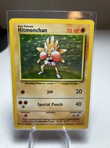 Hitmonchan 7/102 Holo, Pokémon Card. Base set, LP - Picture 1 of 2