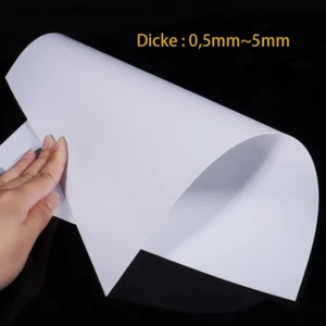 Weiß ABS Platte Kunststoffplatte Kunststoff Plastik Flach DIY Modell 0,5mm - 5mm - Bild 1 von 5