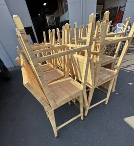Serena & Lily Balboa Rattan Bar Stool (NO CUSHION)-Natural - Picture 1 of 3