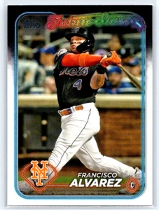 2024 Topps Series 2 #383 Francisco Alvarez Rainbow Foil Future Stars Mets - Imagen 1 de 2