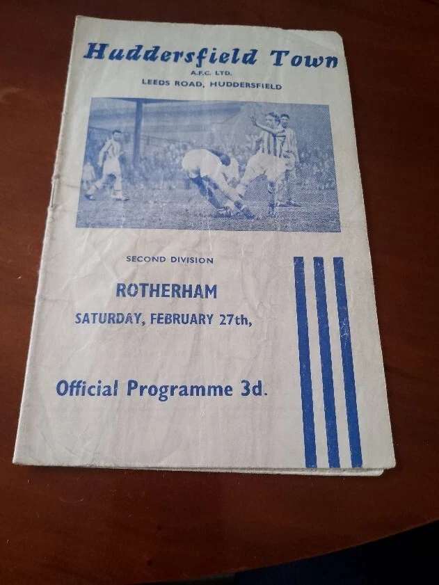 Huddersfield Town V Rotherham United 1959/1960 Football Programme - Image 1 of 1
