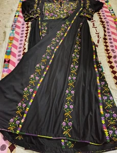 Palestinian handmade100% embroidered thobe Arabic Dress- embroidery - Picture 1 of 8