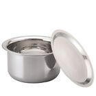 Alda Triply Stainless Steel Milk Pot Tope/Patila 1.1 Ltr 14Cm With Lid Cookware