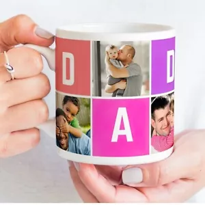 Personalised Father's Day Photo Tea mug Custom Printed With Your Picture for Dad - Picture 1 of 5
