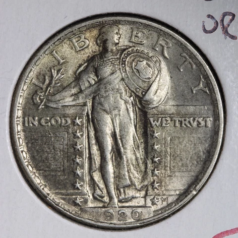 1920 Original PQ Standing Liberty Quarter CHOICE BU UNCIRCULATED MS E247 WCCX Cover