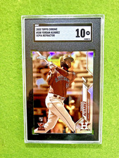 Yordan Alvarez SEPIA REFRACTOR ROOKIE CARD SGC 10  RC 2020 Chrome  MAKE AN OFFER