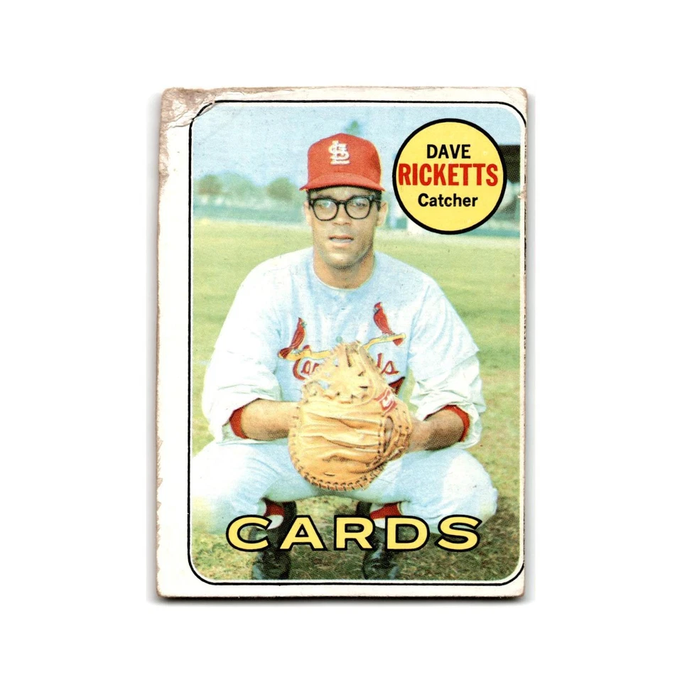 Dave Ricketts 1969 Topps #232 St. Louis Cardinals Baseball Card Poor - Image 1 of 3