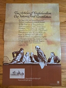 1977 Articles of Confederation Post Office Stamp Poster Poster 381 USPS 36"x24" - Picture 1 of 8