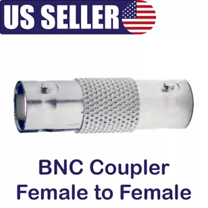 BNC Female to Female Connector Coupler for Coax Video Cable - Picture 1 of 4