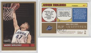 2005-06 Topps Bazooka Gold Andrei Kirilenko #47