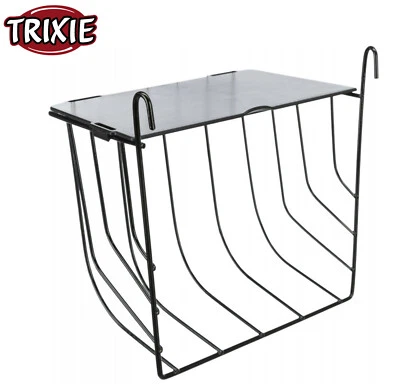 TRIXIE SMALL ANIMAL HANGING HAY MANGER WITH LID RABBIT GUINEA PIG HAY HOLDER - Image 1 of 4