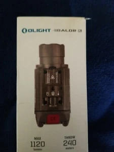 Olight Baldr RL Weapon Light, Red Laser/White LED,1120Lu, w/Batteries,Desert Tan - Picture 1 of 2