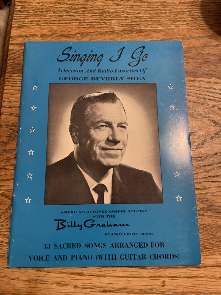 Singing, I Go ￼Vintage Sheet Music book  1949 George Beverly Shea - Image 1 of 3
