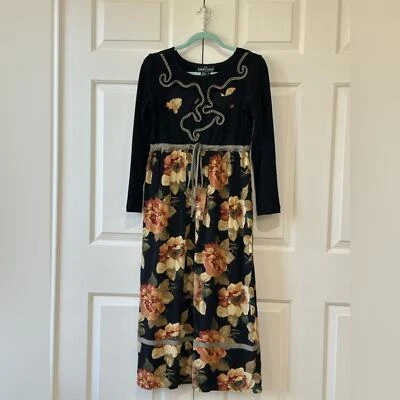 Vestido floral vintage Carole Little Petites talla 2 Foto 1 de 4