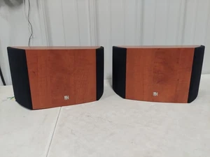 Pair Of KEF Speakers IQ8ds - Surround Speakers in Dark Apple -Tested #2867 - Picture 1 of 13