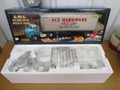 Semirremolque GMC 950 1954 remolque Great Dane 1/25 ERTL Ace Hardware fundido a presión Z Foto 1 de 4