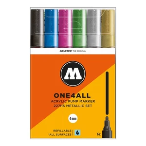 Molotow One4All Acryl Marker 227HS Metallic Set (6 Marker) - Bild 1 von 1