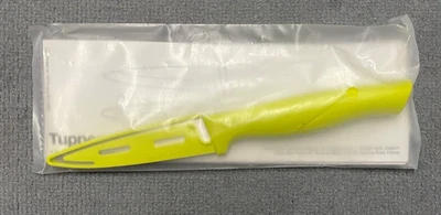 NEU Tupperware ESSENTIAL UNIVERSALMESSER GEMÜSEMESSER Schutzhülle Limette OVP - Bild 1 von 4