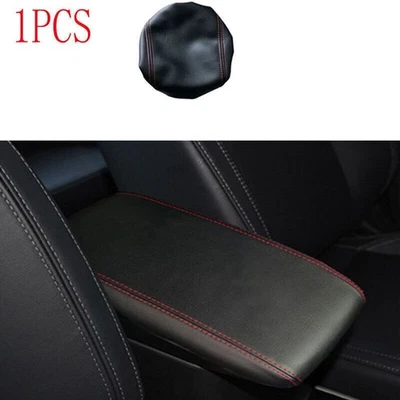 Black Leather Central Console Storage Box Trim For Mitsubishi Outlander 2017-20 - Image 1 of 4