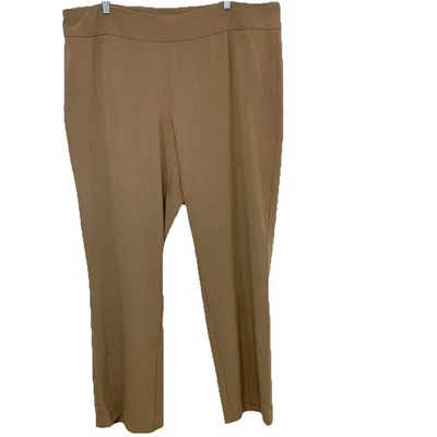 Zac Rachel Ultimate Fit Pants 20W Neutral Pull On Straight Leg Stretch Work New - Image 1 of 4
