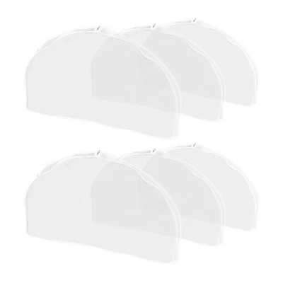  6 Pcs Staubbedeckte Schulterabdeckung Kleidersack Lang Reisen Anzugbezüge - Bild 1 von 4