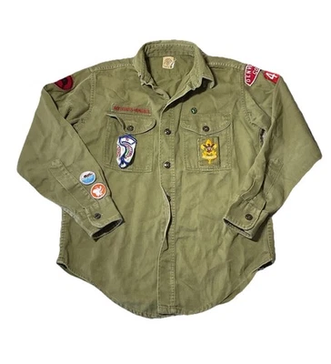 Camisa Uniforme Verdadera Vintage Boy Scouts Denver Colorado Parche Raro Exterior EE. UU.  Foto 1 de 4