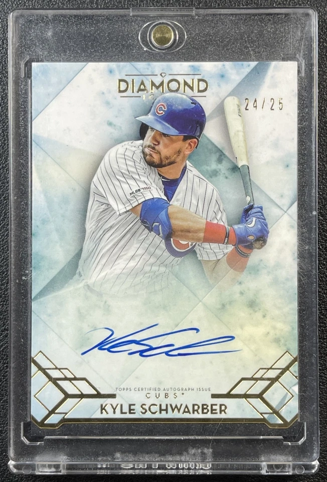 KYLE SCHWARBER 2020 TOPPS DIAMOND ICONS #AC-KS AUTOGRAPH AUTO 24/25 CUBS - Image 1 of 2