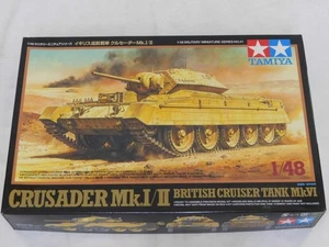 1/48 Tamiya WWII British CRUSADER MkI/II Cruiser Tank Plastic Model Kit Complete - Picture 1 of 2