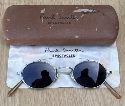 Gafas de sol vintage Paul Smith Spectacles PS-100 y clip gris Japón Foto 1 de 4