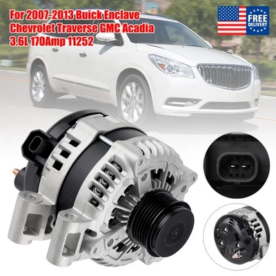 Alternador para Buick Enclave Chevrolet Traverse GMC Acadia 2007-2013 3,6 L 52153R Foto 1 de 4