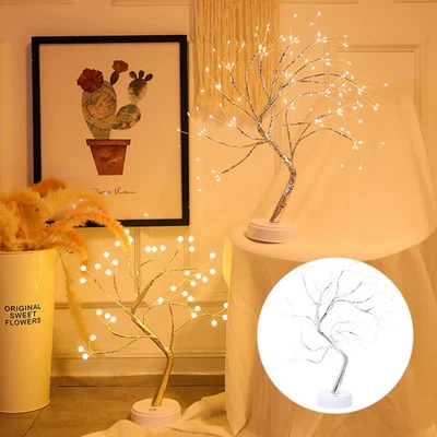  Luci Filo Rame Lampada Albero Luminoso Notturna LED Luce Interna - Immagine 1 di 4