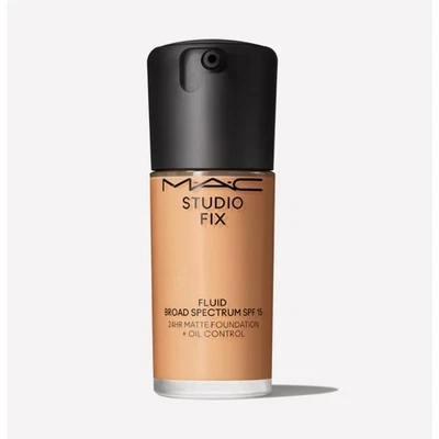 2 MAC Studio Fix Fluid Broad SPF 15 24H Matte Foundation Oil Control NEW - Image 1 of 4