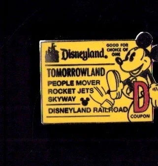 Prendedor Disney Mickey D Ticket Tomorrowland Disney 40554 Foto 1 de 1