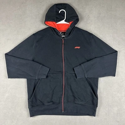 Мужская толстовка с капюшоном Formula 1 F1 большая черная на молнии толстовка куртка с капюшоном б/у в отличном состоянии - Изображение 1 из 4