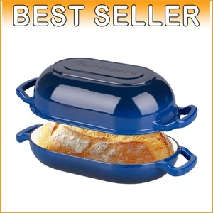 5QT Enameled Cast Iron Bread Pan - Perfect for Sourdough & Versatile Cooking - Picture 1 of 11