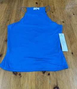 Live in the Moment Women Halter crop top blue size Small - Picture 1 of 9